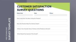 Customer Satisfaction Survey Template Questions