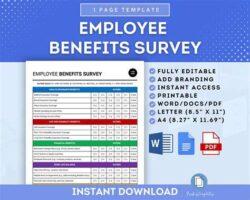Employee Health Benefits Satisfaction Survey Template Employee Health Benefits Satisfaction Survey Template