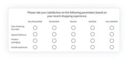 1 to 5 Scale Survey Template